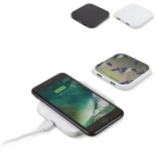 Wireless charging pad 5W with 2 USB ports - LT95078 (gadzety reklamowe)